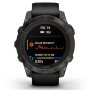 Zegarek Garmin Fenix 7 Pro Sapphire Solar Tytan węglowoszary z czarnym paskiem 010-02777-11