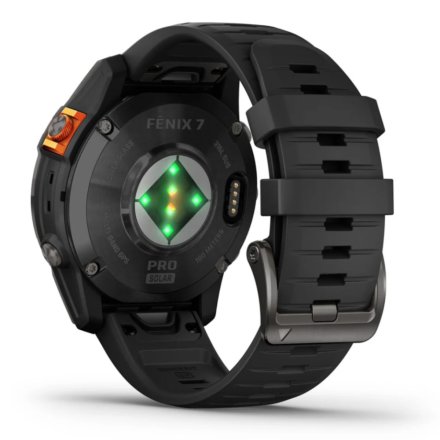 Zegarek Garmin Fenix 7 Pro Solar Tytan szary z czarnym paskiem 010-02777-01