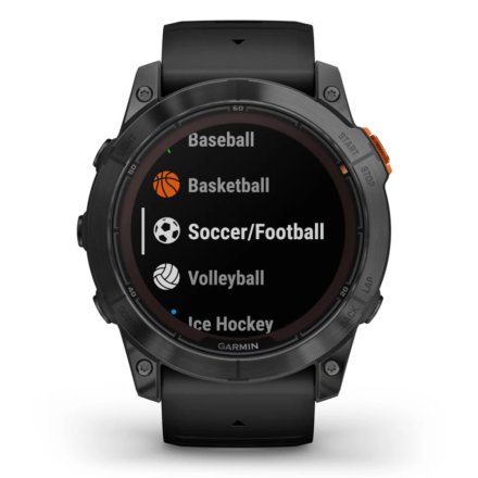 Zegarek Garmin Fenix 7 Pro Solar Tytan szary z czarnym paskiem 010-02777-01