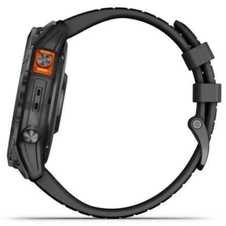 Zegarek Garmin Fenix 7 Pro Solar Tytan szary z czarnym paskiem 010-02777-01