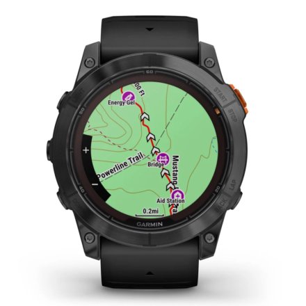 Zegarek Garmin Fenix 7 Pro Solar Tytan szary z czarnym paskiem 010-02777-01