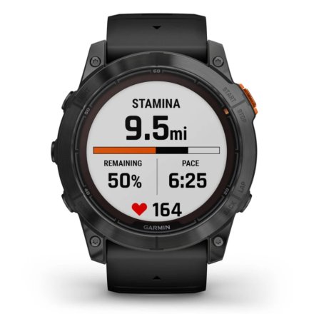 Zegarek Garmin Fenix 7 Pro Solar Tytan szary z czarnym paskiem 010-02777-01