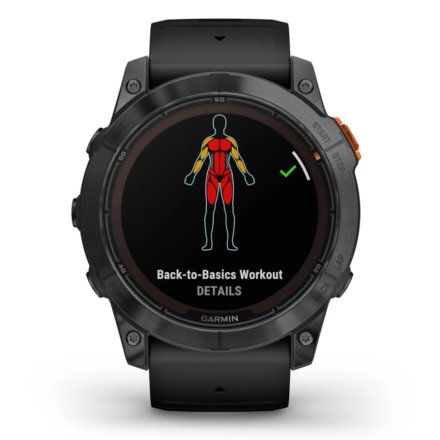 Zegarek Garmin Fenix 7 Pro Solar Tytan szary z czarnym paskiem 010-02777-01