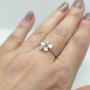 Srebrny pierścionek z kwiatkiem GR21 • Srebro 925