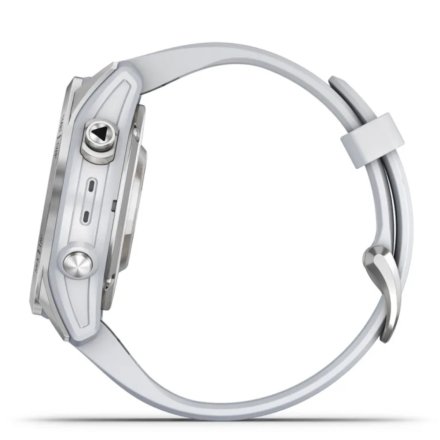 Zegarek Garmin Epix Pro (Gen 2) srebrny z białym paskiem 010-02802-01