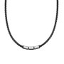 Biżuteria Naszyjnik męski skórzany ze stalowymi elementami Venetto S356