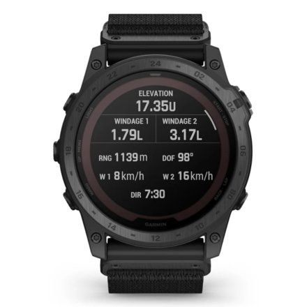 Zegarek Garmin Tactix 7 Pro Ballistics czarny z czarnym paskiem 010-02704-21