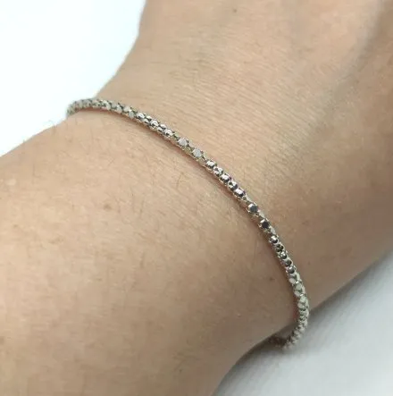 Srebrna bransoletka damska splot popcorn GR20   • Srebro 925