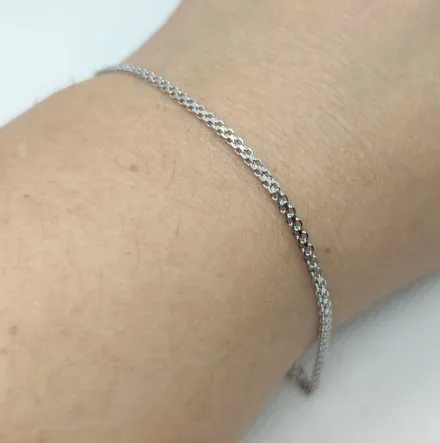 Srebrna bransoletka damska splot bismarck GR24   • Srebro 925