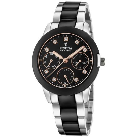 Ceramiczny czarny zegarek Damski Festina  F20497/3 CERAMIC