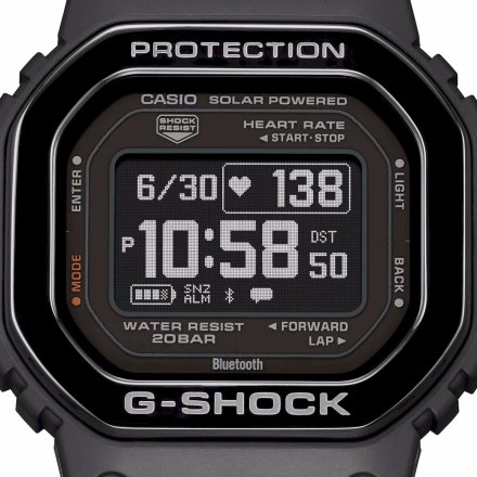 Zegarek Casio G-Shock Move z pulsometrem total black DW-H5600MB-1ER