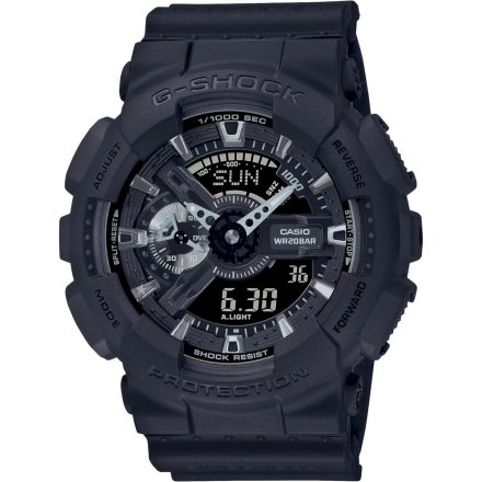 Czarny zegarek Casio G-Shock ze wskazówkami REMASTER BLACK GA-114RE-1AER