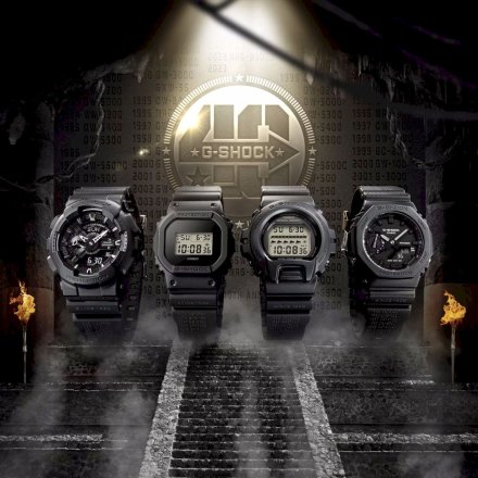 Czarny zegarek Casio G-Shock ze wskazówkami REMASTER BLACK GA-114RE-1AER