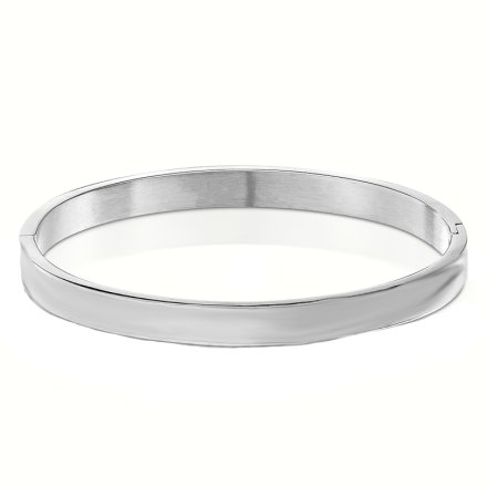 Sztywna bransoletka damska srebrna typu bangle Venetto B37