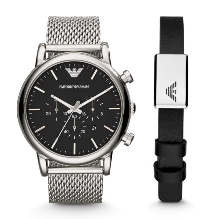 Zestaw męski zegarek + bransoletka Emporio Armani Luigi AR80062SET
