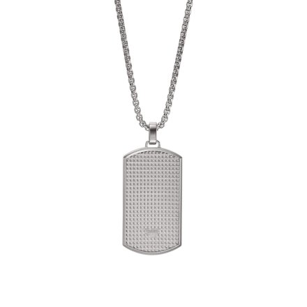 Srebrny męski naszyjnik nieśmiertelnik Emporio Armani EGS2986040