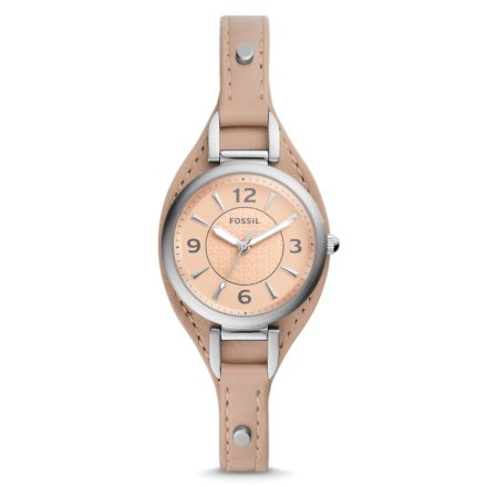 Zegarek damski Fossil Carlie Mini z beżowym paskiem z podkładką ES5213