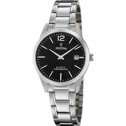 Zegarek Damski Festina z czarna tarcza na bransolecie 20509/4 Classic4