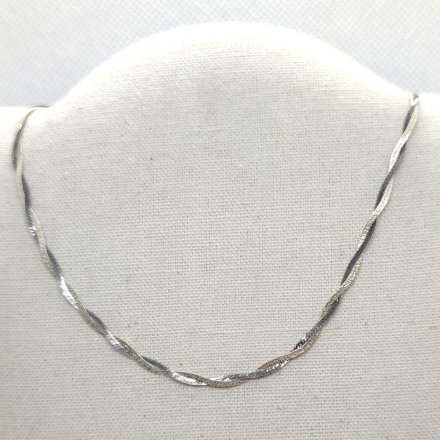 Srebrny naszyjnik podwójny łańcuszek taśma GR33 • Srebro 925
