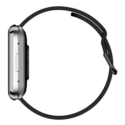 Smartwatch Garett GRC Style srebrny z czarnym paskiem 5904238484890