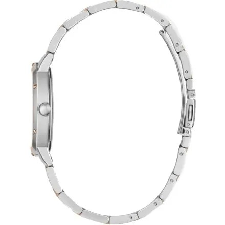 Różowo-srebrny zegarek Guess Dawn na bransolecie GW0404L3