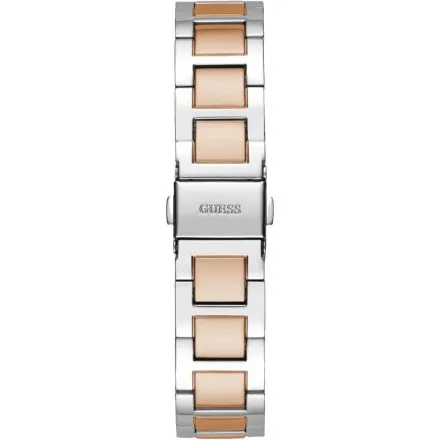 Różowo-srebrny zegarek Guess Dawn na bransolecie GW0404L3