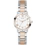 Różowo-srebrny zegarek Guess Dawn na bransolecie GW0404L3