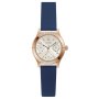 Różowozłoty zegarek Guess Piper z kryształkami na pasku GW0451L2