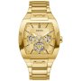Złoty zegarek Męski Guess Phoenix z bransoletą GW0456G2