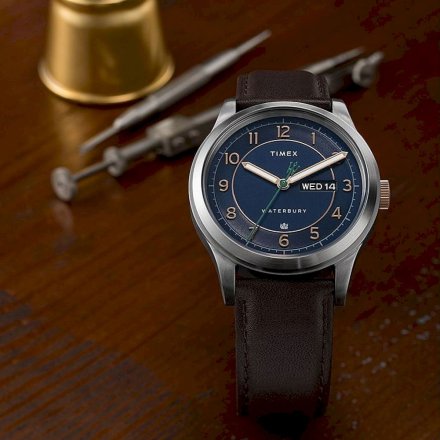 Męski zegarek Timex Waterbury srebrny TW2V28500