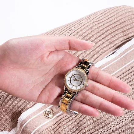 Dwukolorowy zegarek Guess Melody z bransoletą GW0468L4