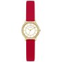 Złoty zegarek Guess Melody z czerwonym paskiem GW0469L1