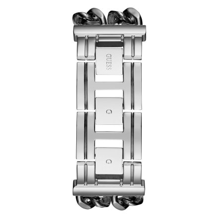 Srebrny zegarek damski Guess z łańcuszkami Mod Heavy Metal W1117L1