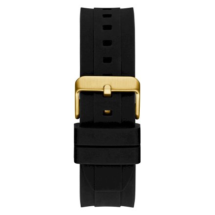 Złoty zegarek męski Guess Empire z czarnym paskiem GW0583G2