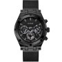 Czarny zegarek męski Guess Continental z bransoletką mesh GW0582G3