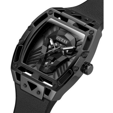 Czarny zegarek męski Guess Legend z czarnym paskiem GW0500G2