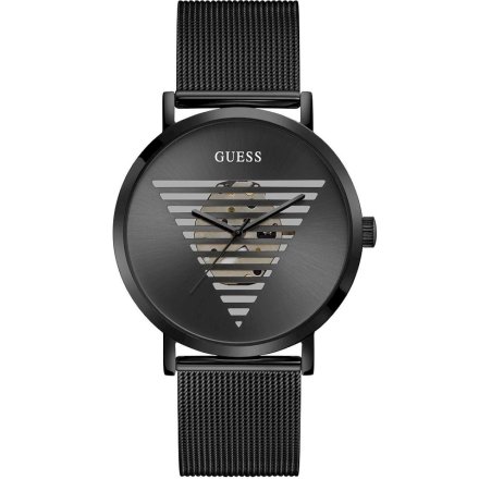 Czarny zegarek Guess Idol z bransoletą GW0502G2