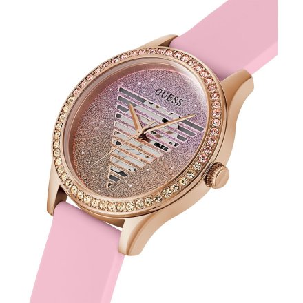 Różowy zegarek Guess Idol z różowym paskiem GW0530L4