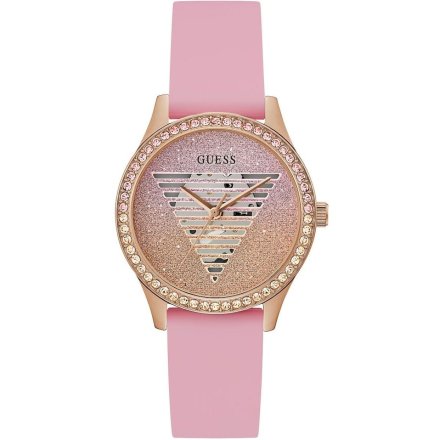 Różowy zegarek Guess Idol z różowym paskiem GW0530L4