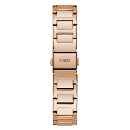 Różowozłoty zegarek Guess Rose Bud z różą i kryształkami GW0544L4