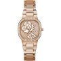 Różowozłoty zegarek Guess Rose Bud z różą i kryształkami GW0544L4