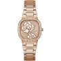 Różowozłoty zegarek Guess Rose Bud z różą i kryształkami GW0544L4
