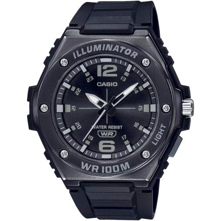 Czarny zegarek Casio Sport z paskiem MWA-100HB-1AVEF