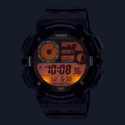 Czarny zegarek Casio Sport z paskiem WS-1500H-1AVEF