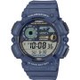 Niebieski zegarek Casio Sport z paskiem WS-1500H-2AVEF