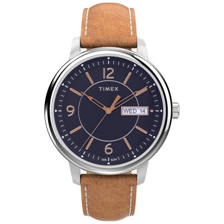 Męski zegarek Timex Chicago srebrny TW2V29000