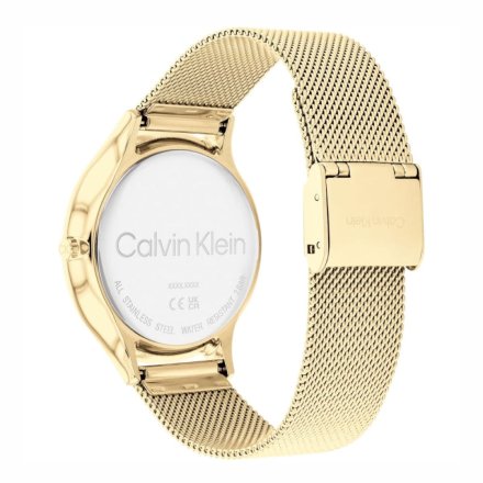 Zegarek damski Calvin Klein Timeless Mesh ze złotą bransoletką 25200003