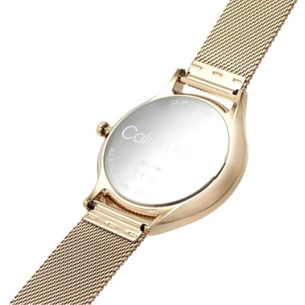 Zegarek damski Calvin Klein Timeless Mesh ze złotą bransoletką 25200003