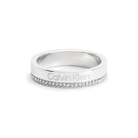Srebrny pierścionek Calvin Klein Minimal Linear r. 14 35000200 C