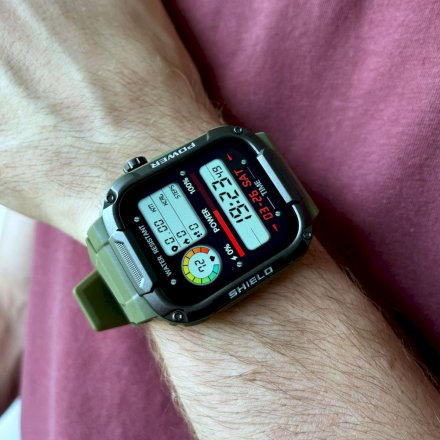 Smartwatch z funkcją rozmowy wojskowy Rubicon RNCF07 SMARUB217